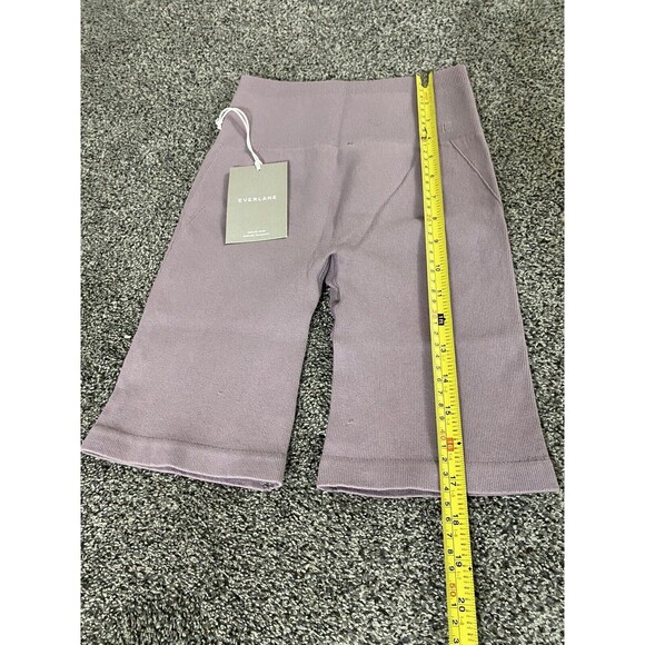NWT Everlane Womens Seamless Ribbed Bike Shorts XS/S High Rise  Soft Purple - Picture 5 of 7